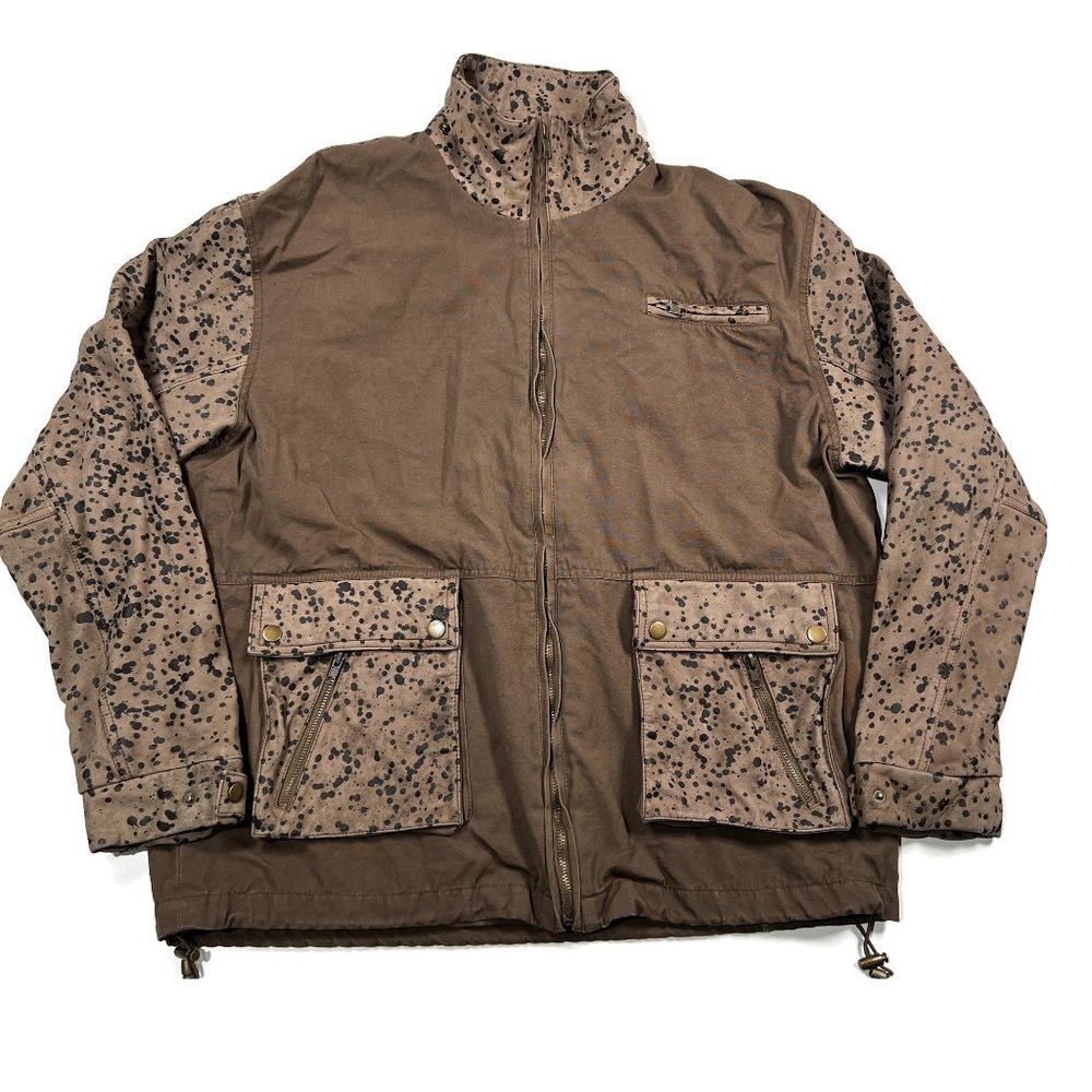 Loro Piana Storm System Jacket Mens Rain & Wind Protection Brown Leather Large